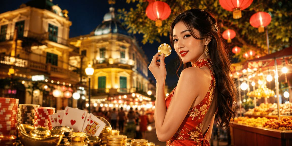 Không khí chơi bài và cá cược tại chợ đêm Hà Nội náo nhiệt